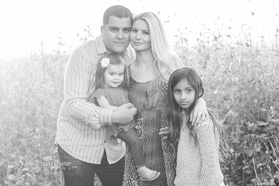 black and white family photo - Francesca Marchese Photography