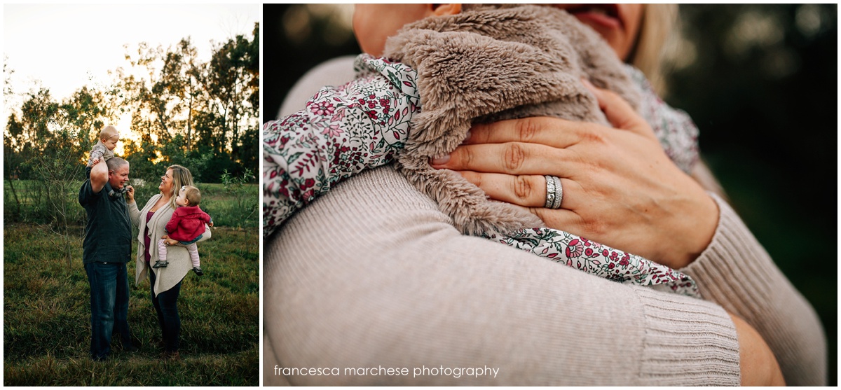 sunset family session with twins - Francesca Marchese Photography 