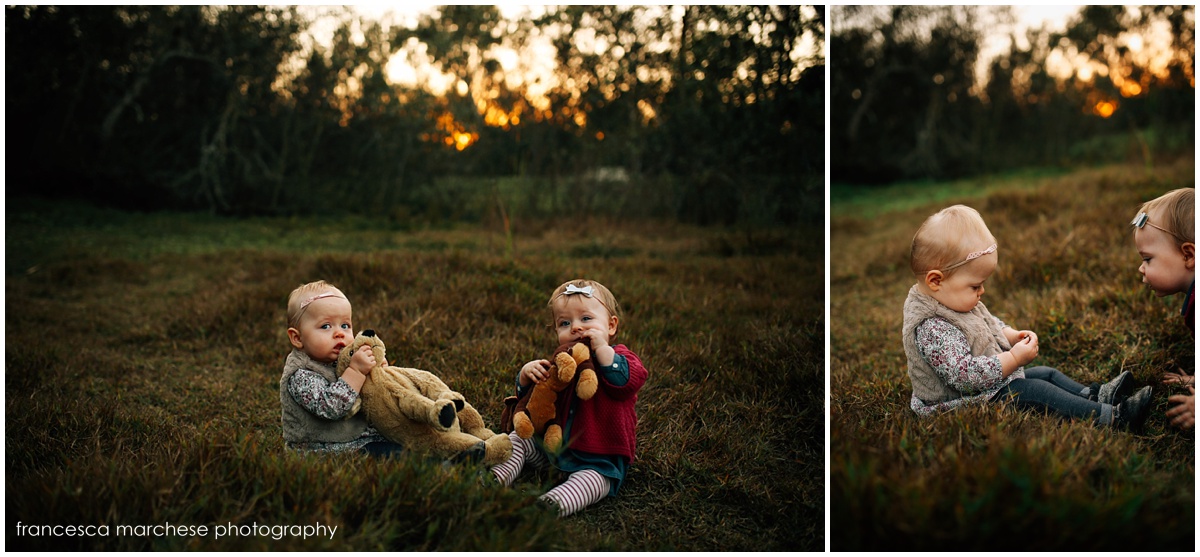 sunset family session with twins - Francesca Marchese Photography 