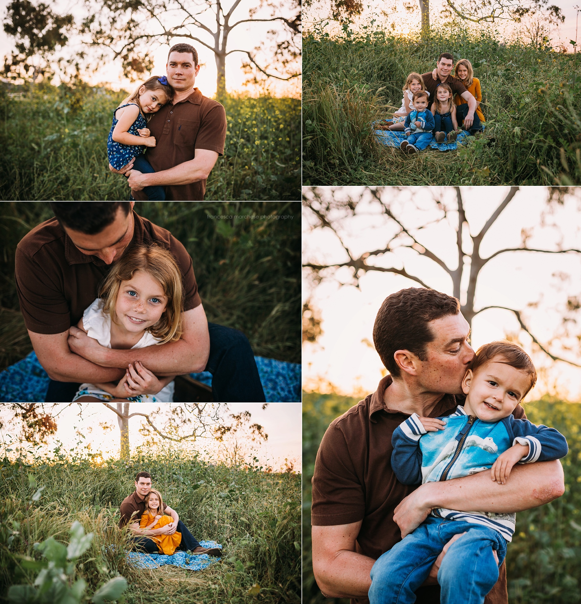 Spring flower field photography session family of 6 - Francesca Marchese Photography