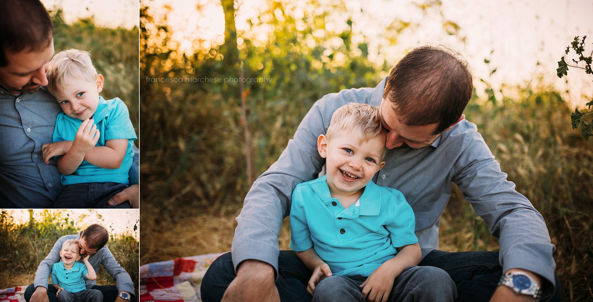 Francesca Marchese Photography father and young son family photography session in orange county
