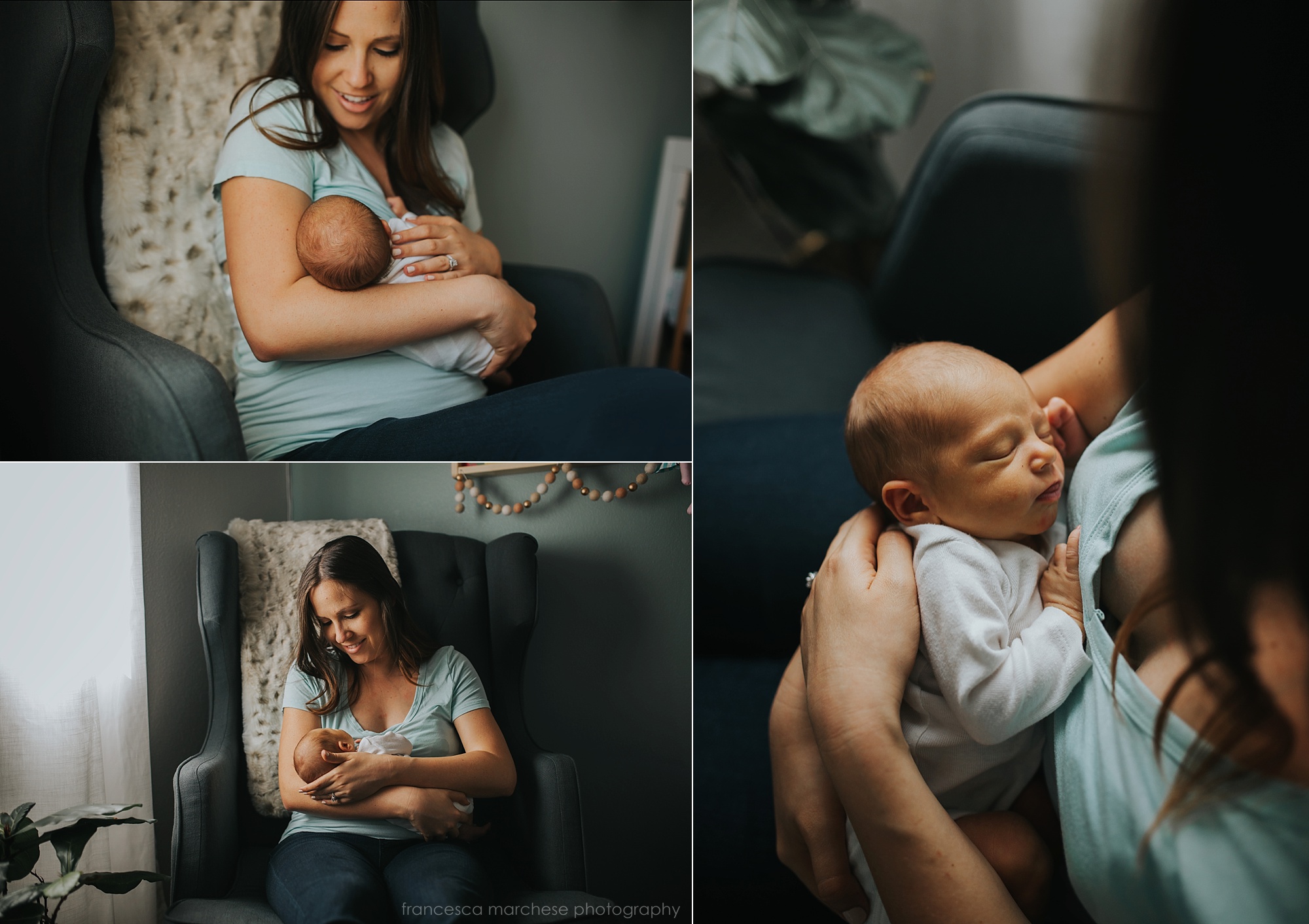 Francesca Marchese Photography mother nursing newborn
