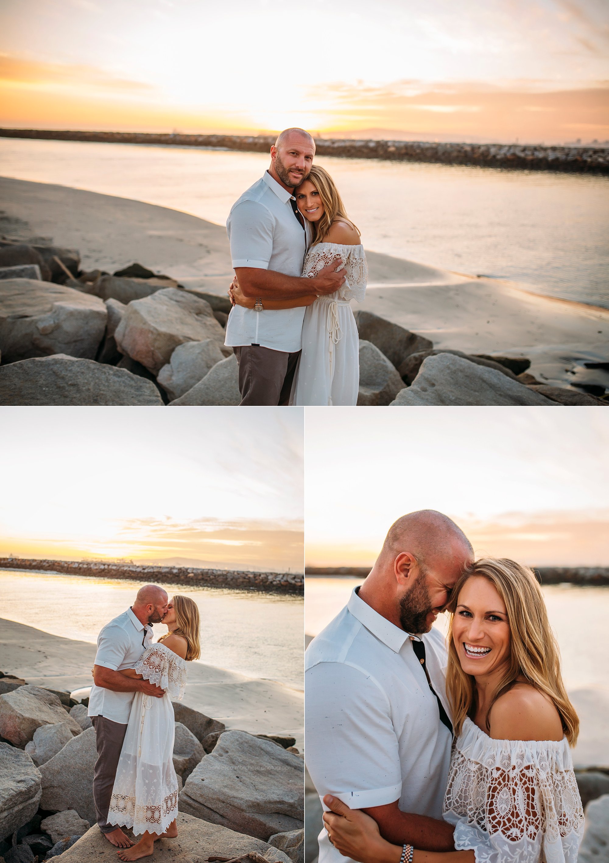Francesca Marchese Photography couple sunset at the beach during family photography session