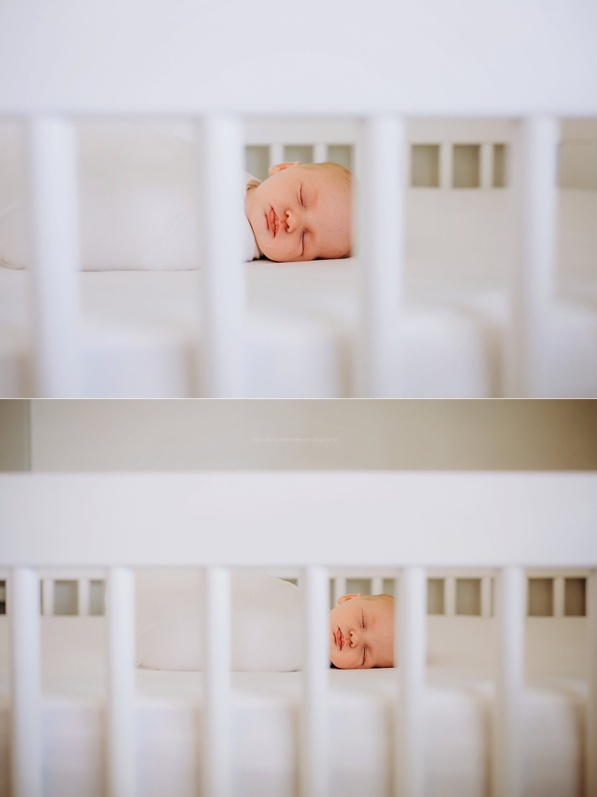 Francesca Marchese Photography lifestyle newborn white crib