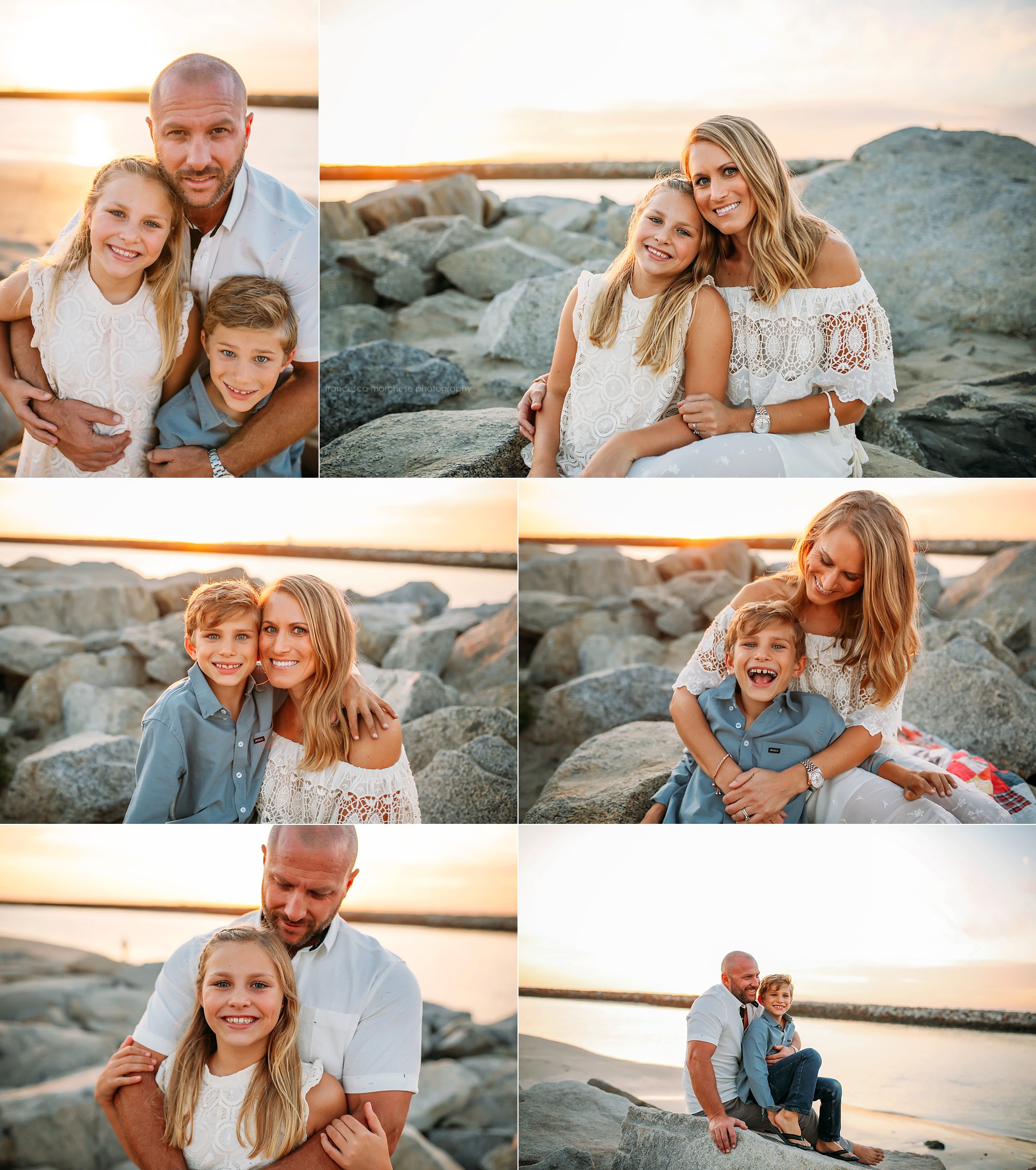 Francesca Marchese Photography parents with the children family photography collage
