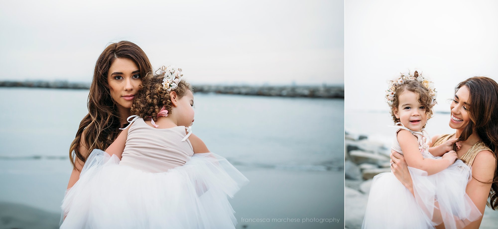 Francesca Marchese Photography - Family Photographer Starkman Family sunset beach session - mother and child
