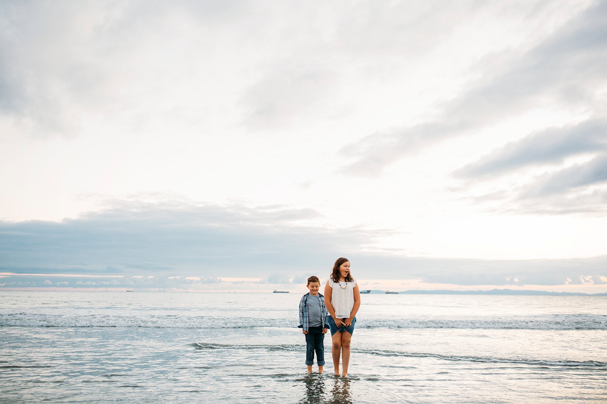 Francesca Marchese Photography Long Beach family photographer southern California sunset beach session - Orange County, Los Angeles and Long Beach area photographer