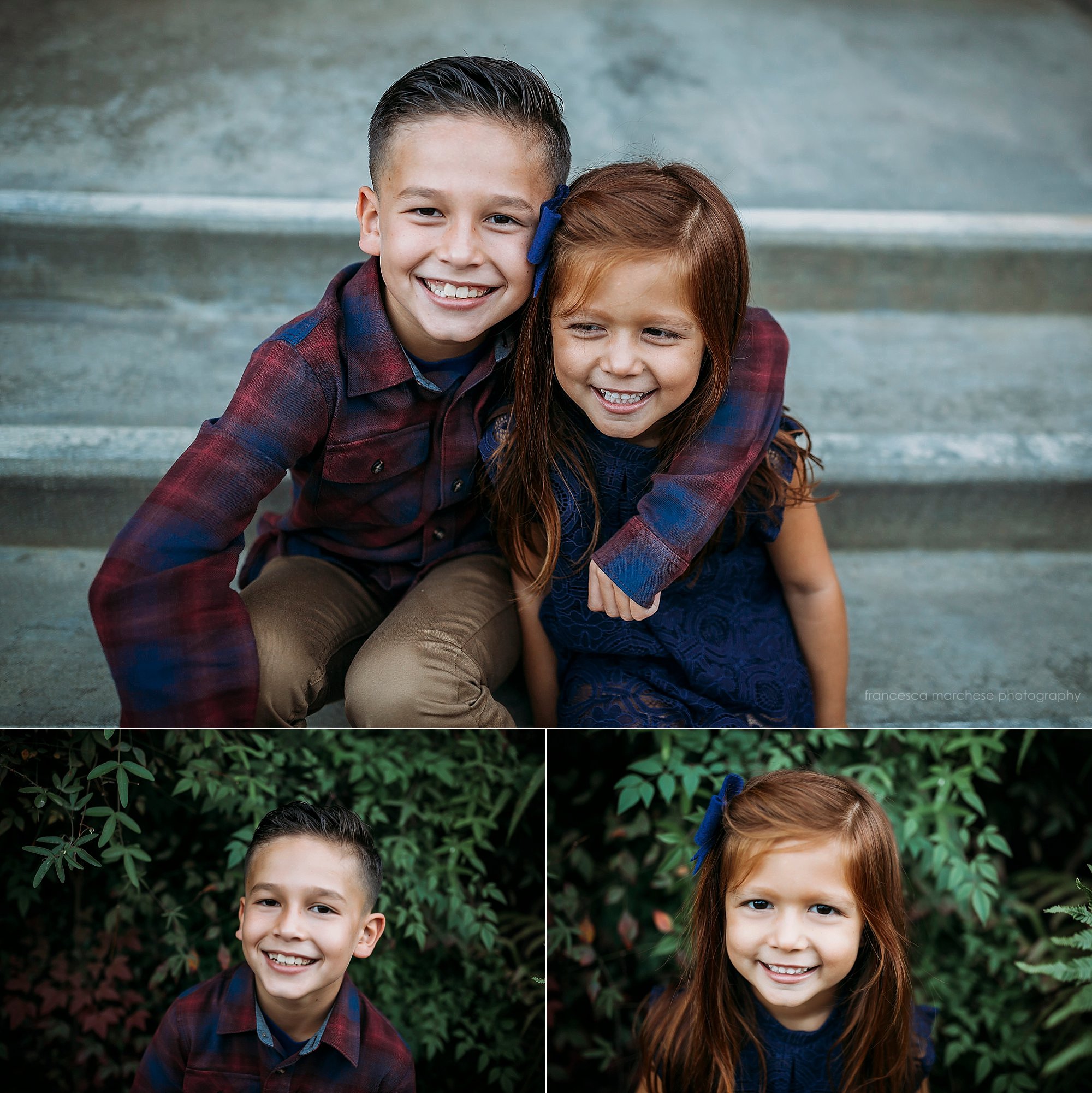 Thomas Family Francesca Marchese Photography Long Beach Orange County family photographer urban fall family session siblings and child portraits