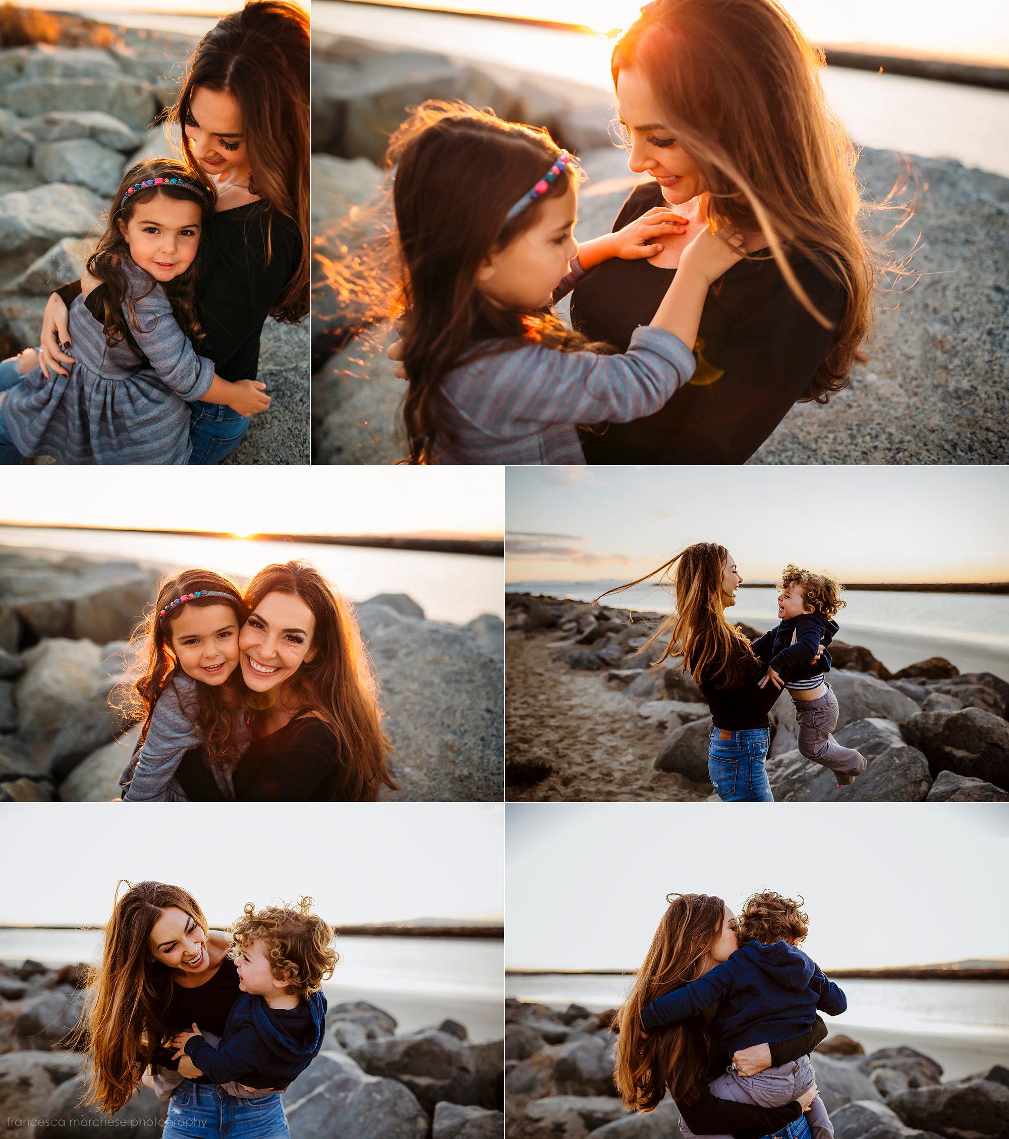 mother and daughter - Francesca Marchese Photography Orange County beach family golden hour session