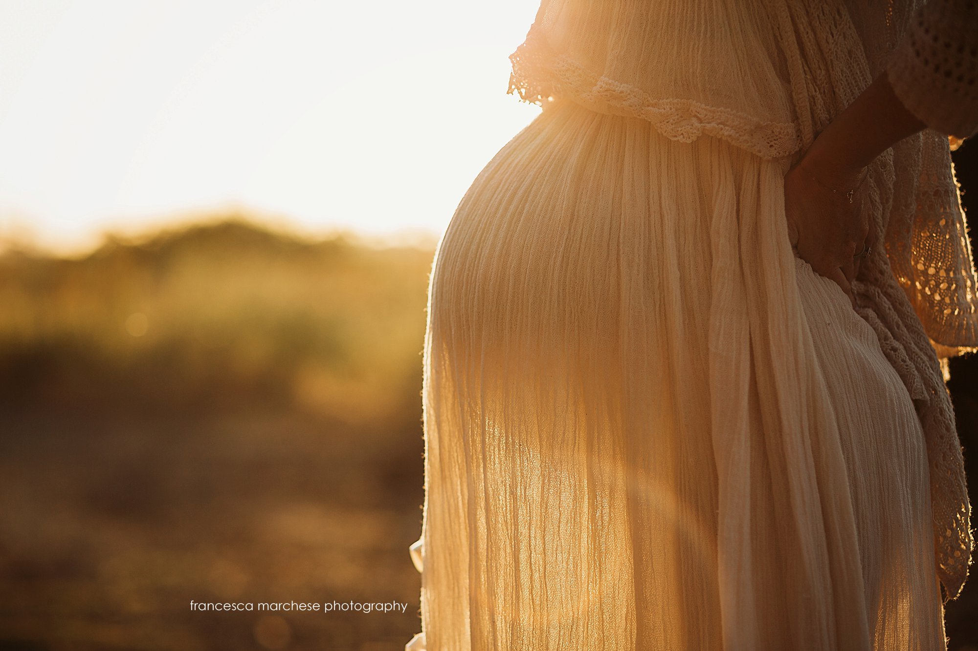 Maternity session in golden hour Orange County, CA Long Beach Francesca Marchese Photography